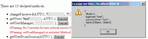 Figure9 : Test de la méthode getUser()